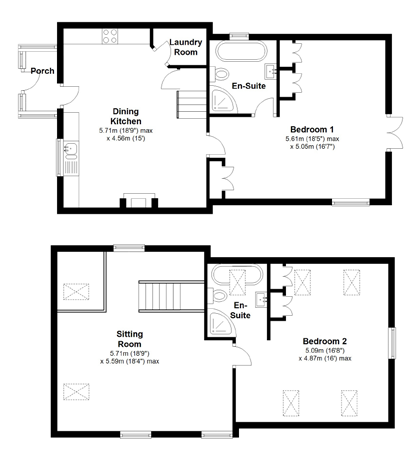 Mole Hill Cottage Floor Plan