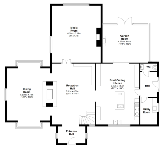 Mole Hill Ground Floor Plan